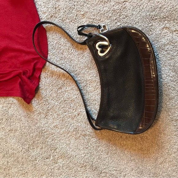 Brighton Black and Brown Shoulder Bag - Picture 6 of 14